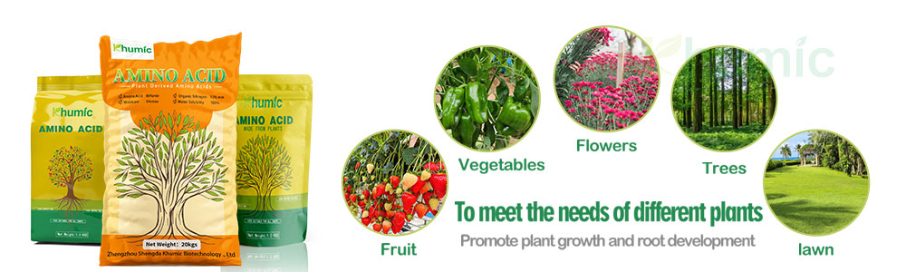 The use of amino acid fertilizers