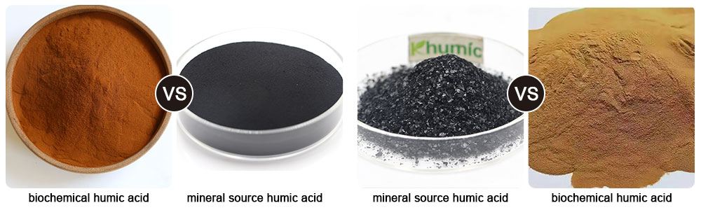 The difference between mineral source humic acid fertilizer and biochemical humic acid fertilizer